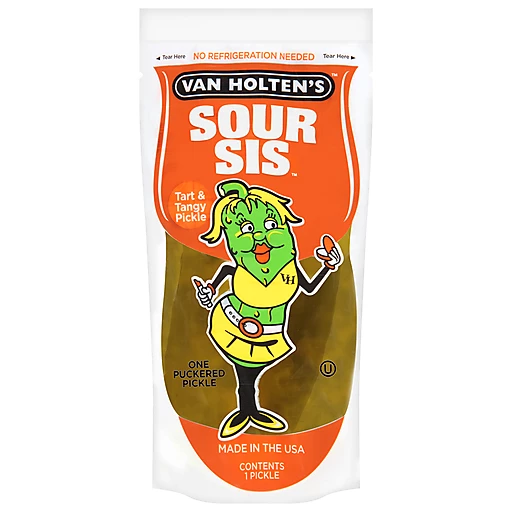 VEGET VAN HOLTENS PICKLES SOUR SIS PICKLE KING 196 GR X12