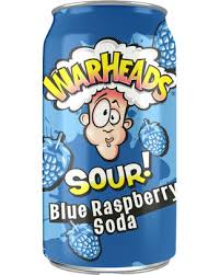 WARHEADS BLUE RASPBERRY SOUR 33CL X12