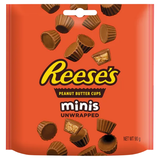 REESES PEANUT BUTTER MINIS POUCH 90GR X10