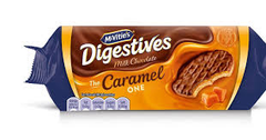 MCVITIES CARAMEL DIGESTIVE 250G X12