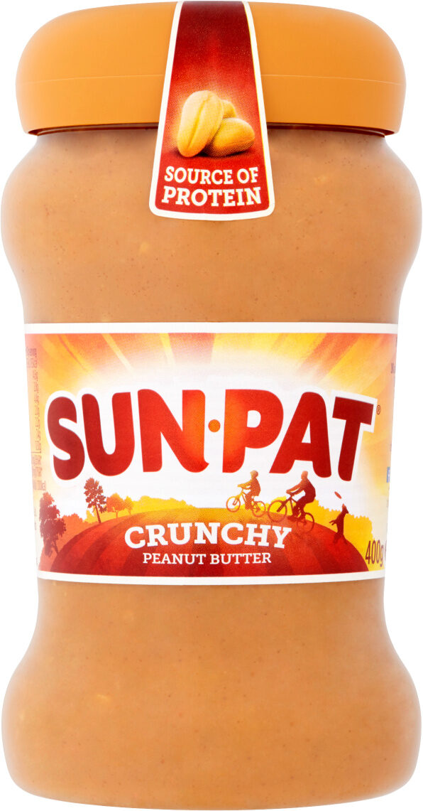 SUNPAT CRUNCHY PEANUT BUTTER 400GRM X6