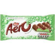 7I AERO BUBBLY BAR PEPPERMINT 36G X24