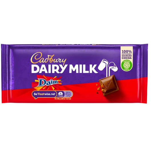 23I CADBURY DAIRYMILK DAIM 120GRM X18