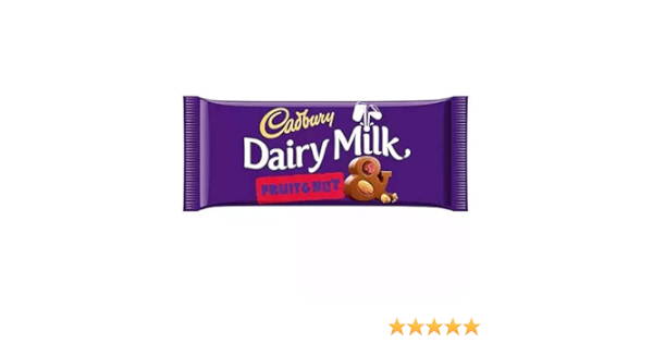 CADBURY DAIRY MILK FRUIT & NUT 110GRM X18