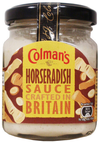 COLMANS SAUCE JAR HORSERADISH 136G X8