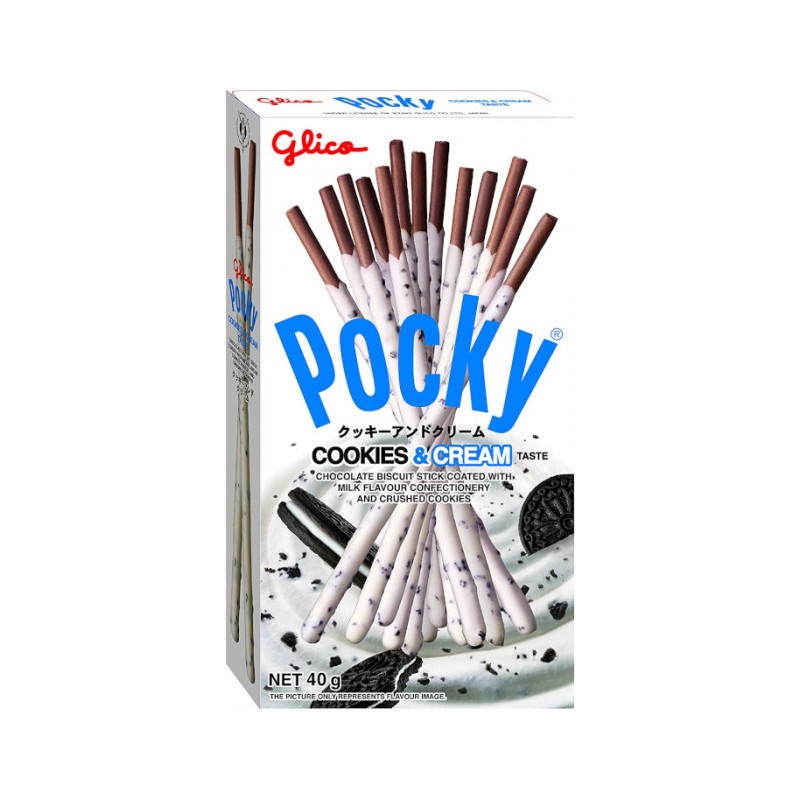 POCKY COOKIES & CREAM 40GR X10