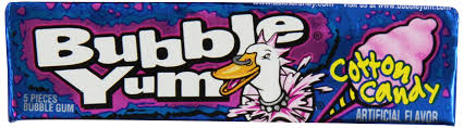 BUBBLE YUM USA COTTON CANDY 40G X18