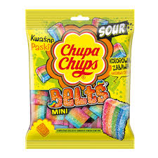 CHUPA CHUPS SOUR BELTS 90GR X18