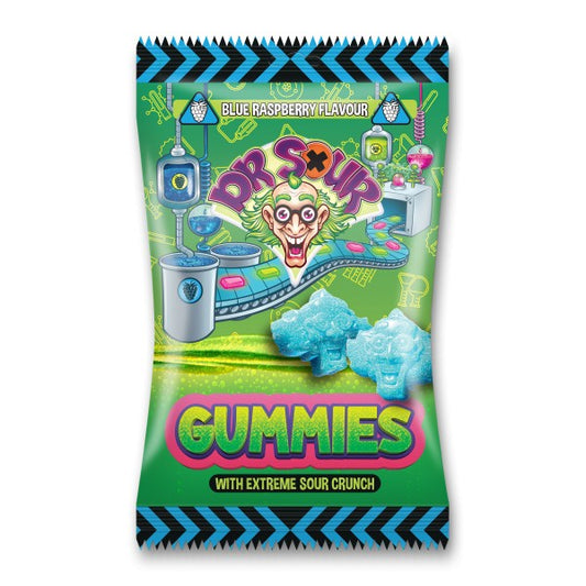 DR. SOUR GUMMIES BLUE RASPBERRY 200GR X12