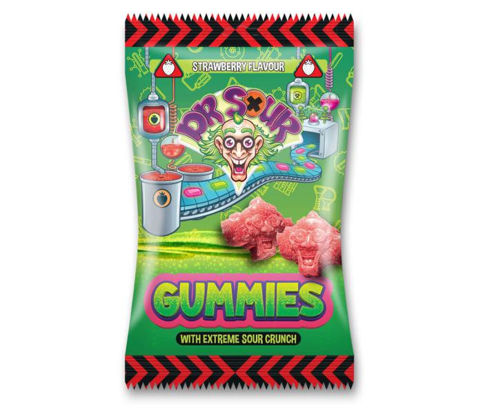 DR. SOUR GUMMIES STRAWBERRY 200GR X12