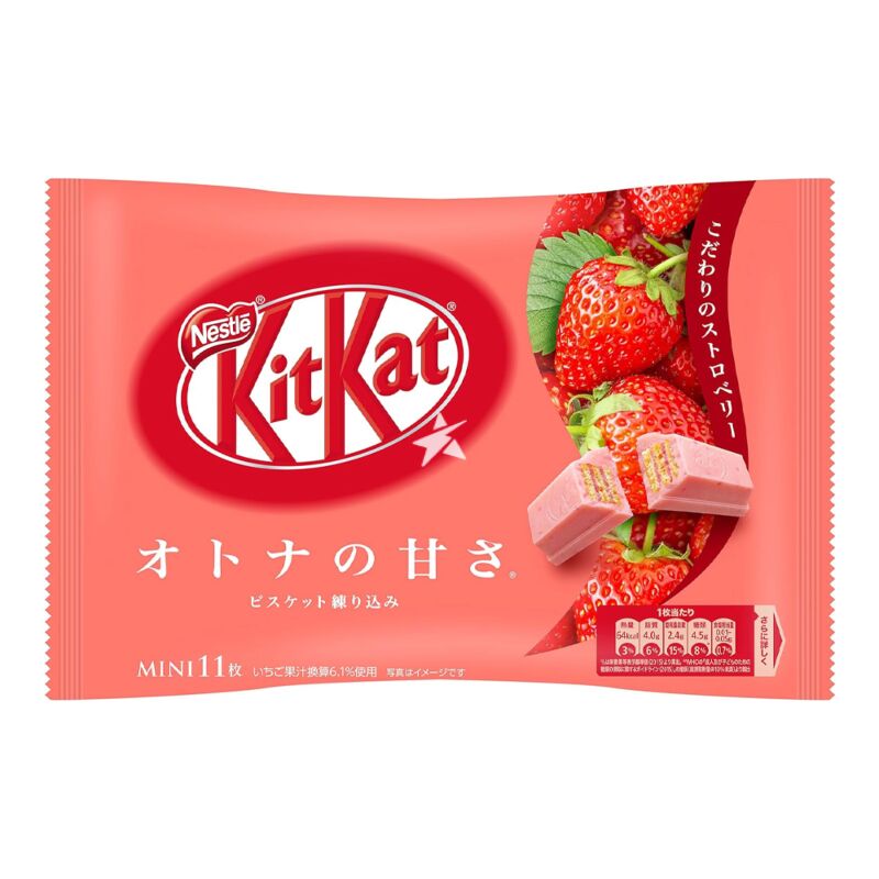 NESTLE KIT KAT MINI STRAWBERRY CAKE 116GX12