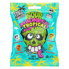 SOUR MADNESS TROPICAL 60GR X10