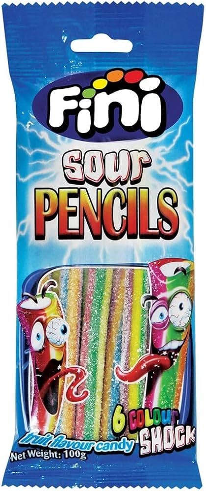 FINI SOUR RAINBOW PENCIL 75GX12