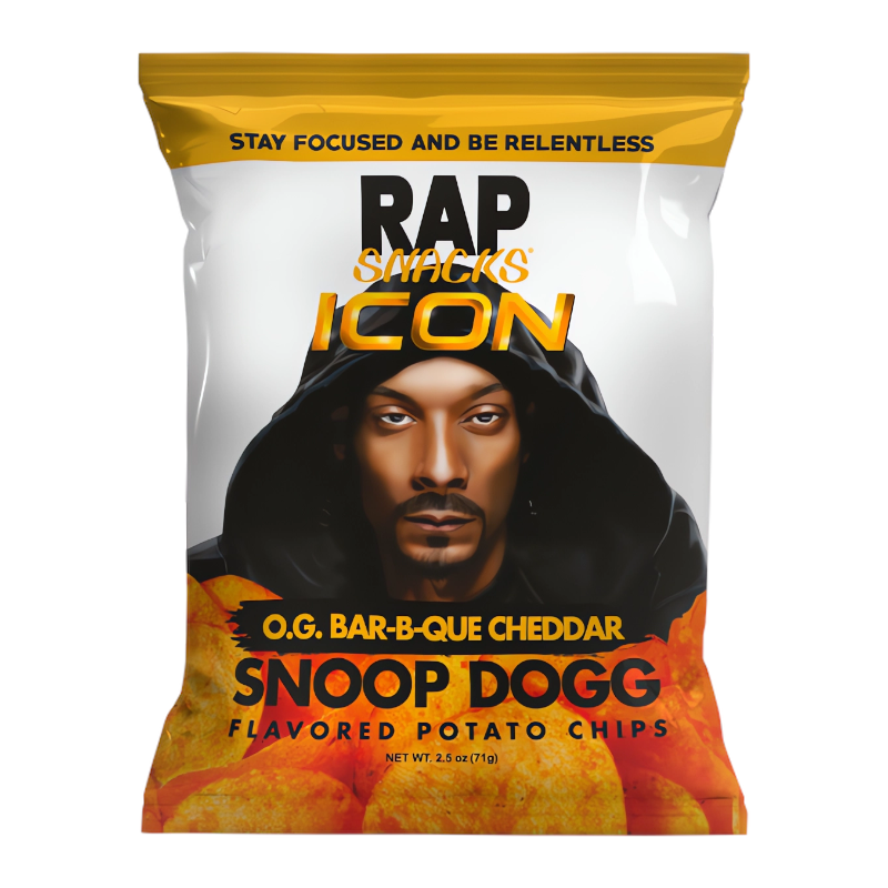 RAP SNOOP DOGG BBQ CHEDDAR CHIPS 71 GR X12