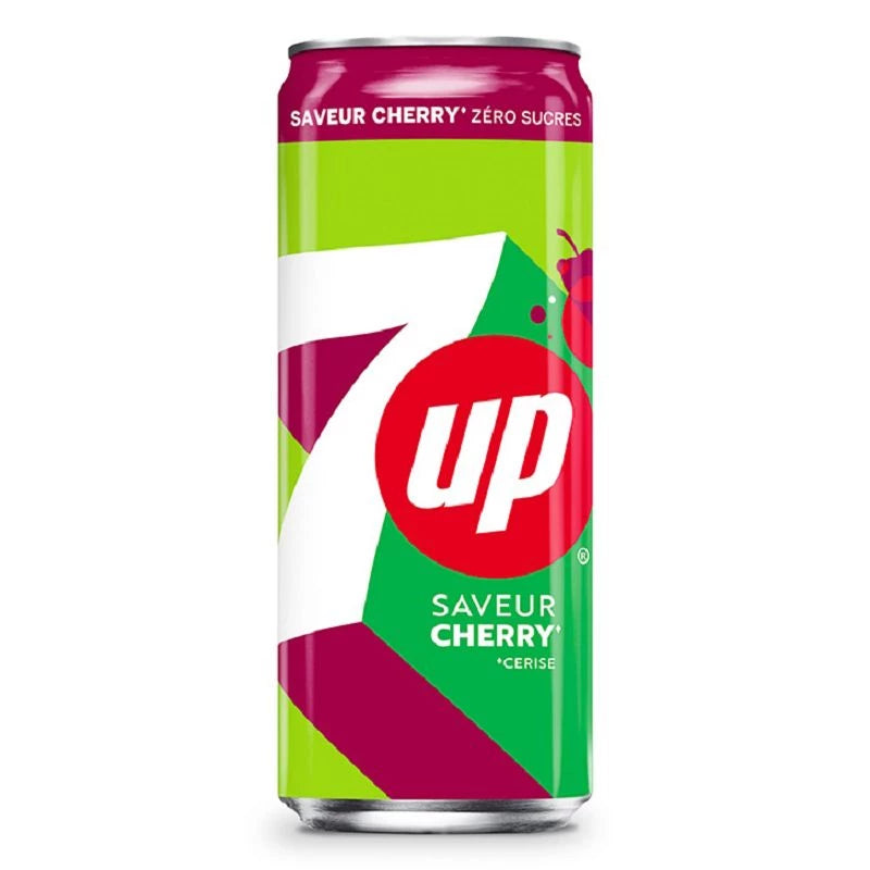 7UP CHERRY ZERO 330ML X24